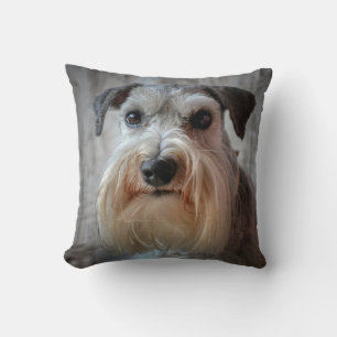 Cojín Decorativo Cara del perro Schnauzer