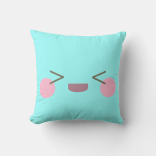 Cojín Decorativo Cara Muy Feliz Kawaii Lindo