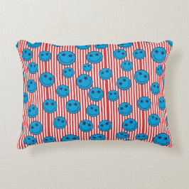 Cojín Decorativo Cara sonriente retro patriota