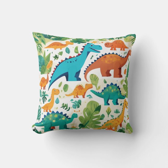 Cojín Decorativo Carácter Dinosaurio Pillow Cushion (Anverso)