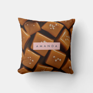 Cojín Decorativo Caramelo Salado Caliente Personalizado
