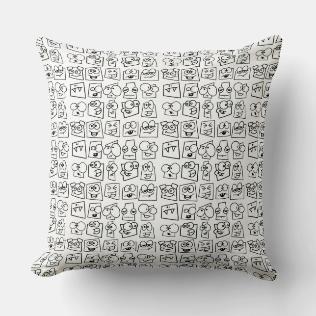 Cojín Decorativo Caras divertidas (Anverso)