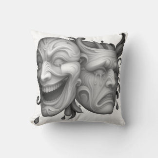 Cojín Decorativo Caras tristes y felices