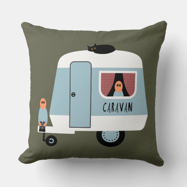 Cojín Decorativo Caravana (Anverso)
