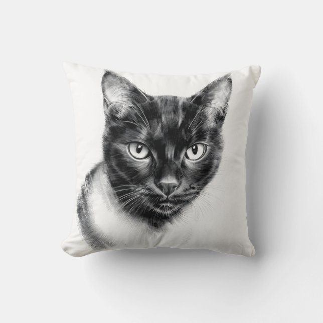 Cojín Decorativo Carboncillo de Gato (Anverso)