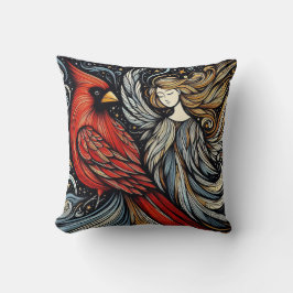 Cojín Decorativo Cardenal caprichoso