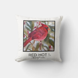 Cojín Decorativo Cardenal de Navidades RED HOT