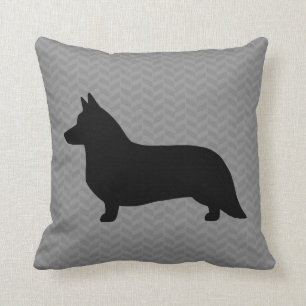 Cojín Decorativo Cardigan Welsh Corgi Silhouette