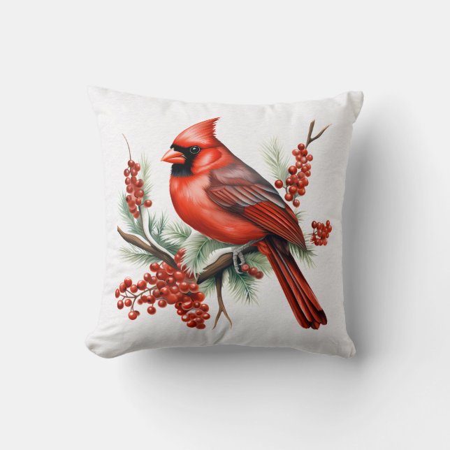 Cojín decorativo cardinal (Anverso)