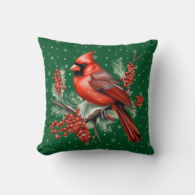 Cojín decorativo cardinal (Anverso)