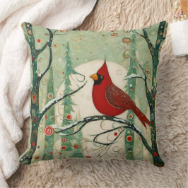 Cojín Decorativo Cardinal Red Bird