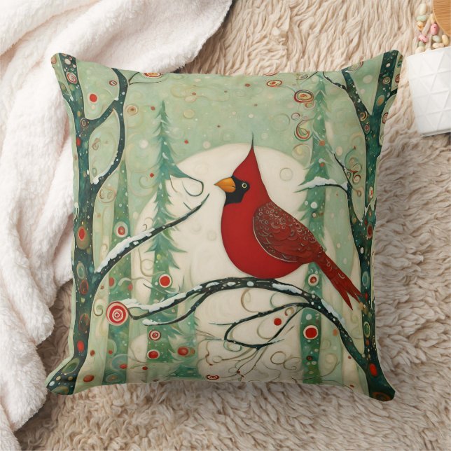 Cojín Decorativo Cardinal Red Bird (Manta)
