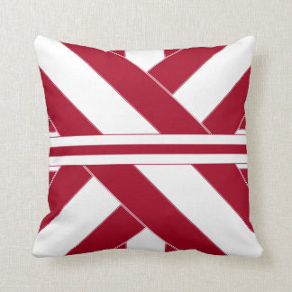 Cojín decorativo cardinal y blanco de Ribbonesque