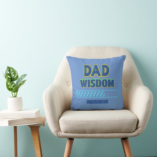 Cojín Decorativo Carga de Sabiduría de Papá (Silla)