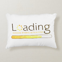 Cojín Decorativo Carga - El éxito comienza con un paso