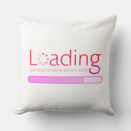 Cojín Decorativo Carga - El éxito comienza con un paso
