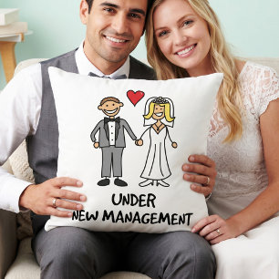 Cojín Decorativo Caricatura de Boda - Bajo Nueva Administración