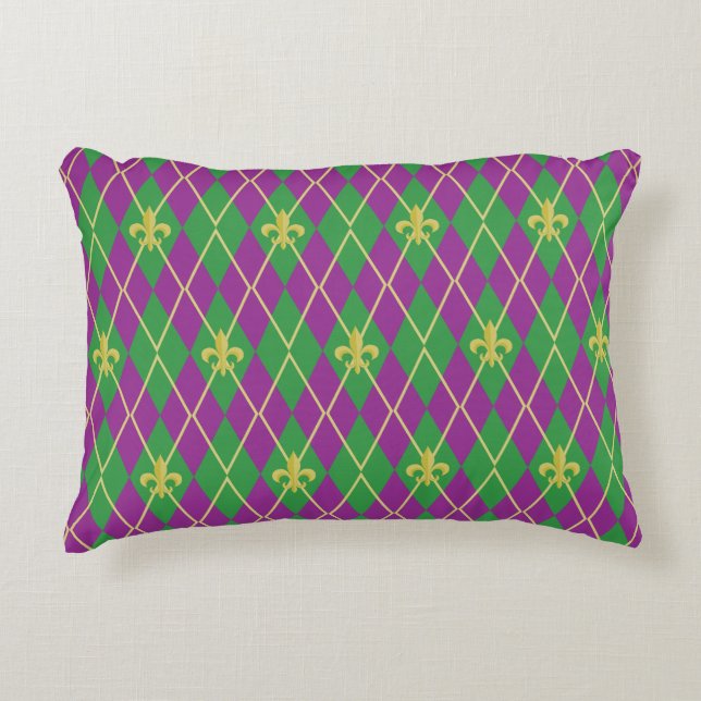 Cojín Decorativo Carnaval Argyle Accent Pillow (Anverso)