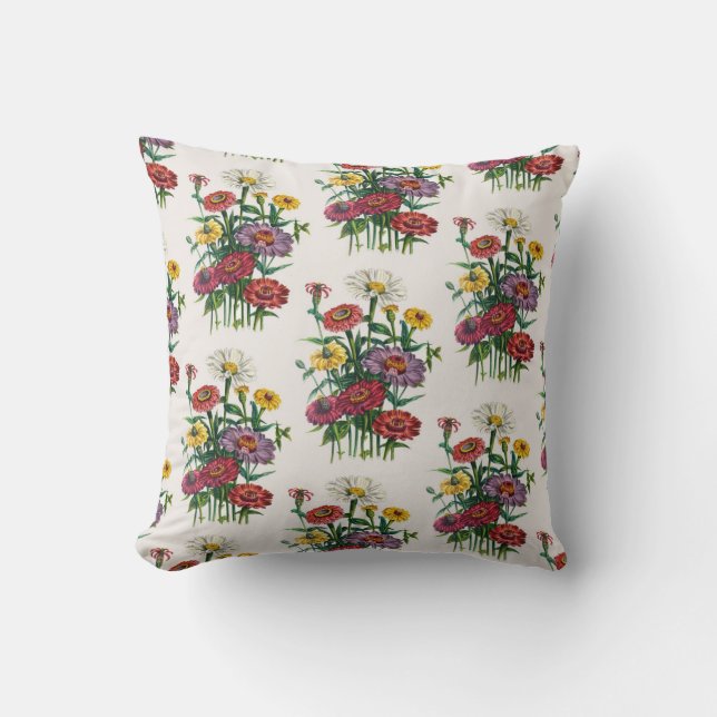 Cojín Decorativo Carnaval de flores (Anverso)