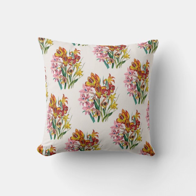 Cojín Decorativo Carnaval de flores (Anverso)