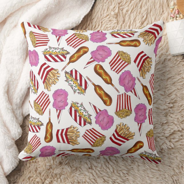 Cojín Decorativo Carnaval estatal justo de alimentos Algodón de maí (Manta)