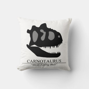 Cojín Decorativo Carnotaurus Skull