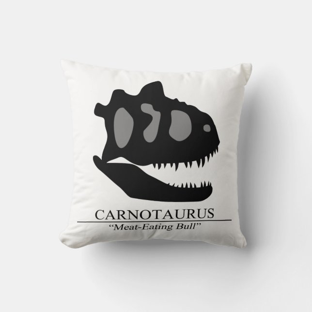 Cojín Decorativo Carnotaurus Skull (Anverso)