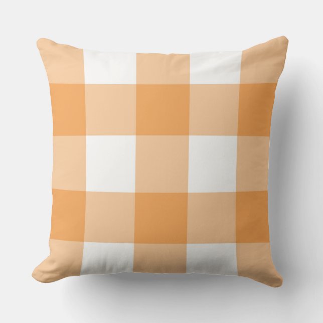 Cojín Decorativo Caro de Búfalo Naranja (Anverso)