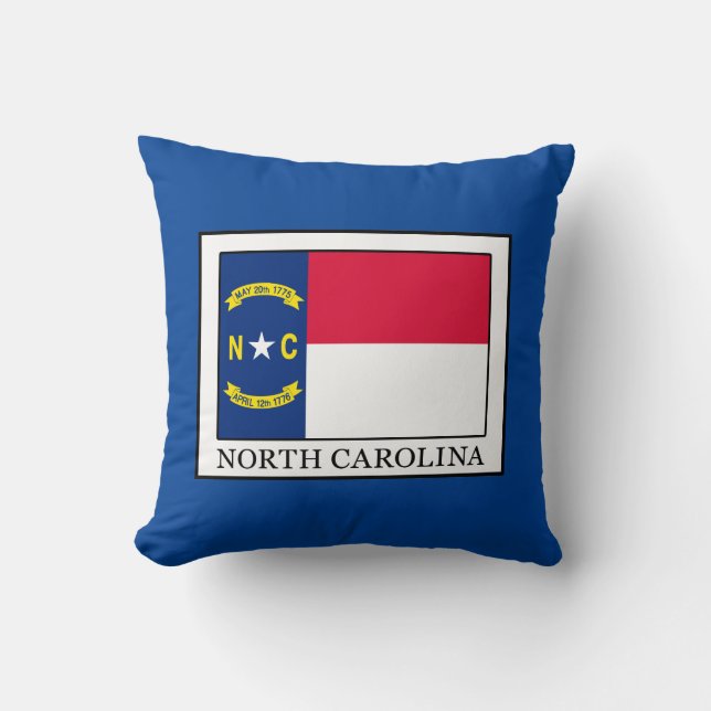 Cojín Decorativo Carolina del Norte (Anverso)