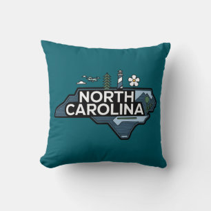 Cojín Decorativo Carolina del Norte, Estados Unidos de América