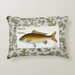 Cojín decorativo Carp Fish Pinecones