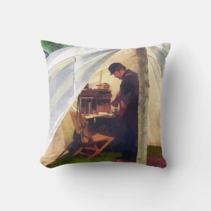 Cojín Decorativo Carpa de oficial de la Guerra Civil