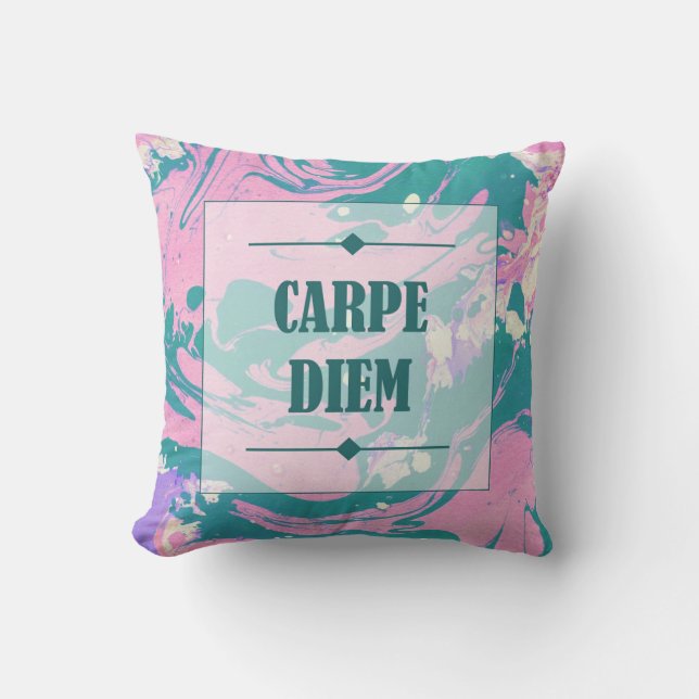 COJÍN DECORATIVO CARPE DIEM (Anverso)