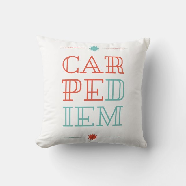 Cojín Decorativo Carpe Diem (Anverso)
