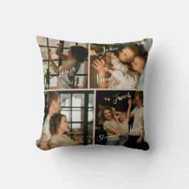 Cojín Decorativo Carpeta familiar personalizada moderna de 3 anilla