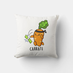 Cojín Decorativo Carrate Carrot Karate Pun