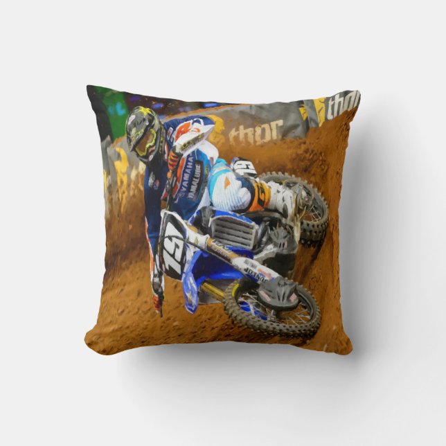 Cojín Decorativo Carreras Motocross (Anverso)