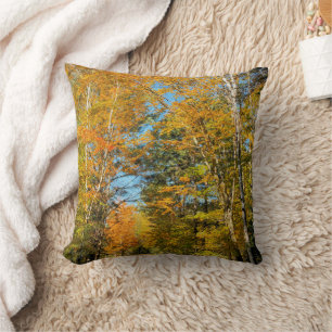 Cojín Decorativo Carretera rural colores de otoño New Hampshire