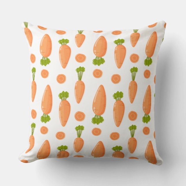 Cojín Decorativo Carrot and slice pattern (Anverso)