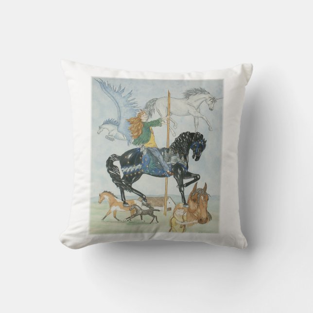 Cojín Decorativo Carrusel de ensueño (Anverso)