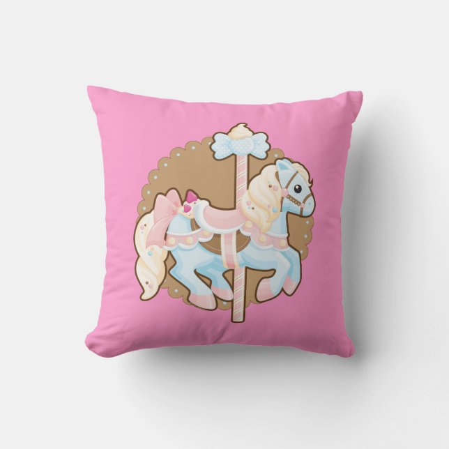Cojín Decorativo Carrusel del helado (Anverso)