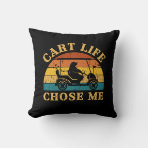 Cojín Decorativo Cart Life Me Eligió Divertida Cita De Carro De Gol