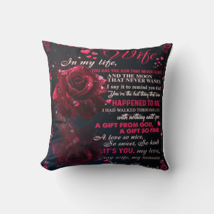 Cojín Decorativo Carta A Mi Esposa Regalo, Boda De Amor Pareja