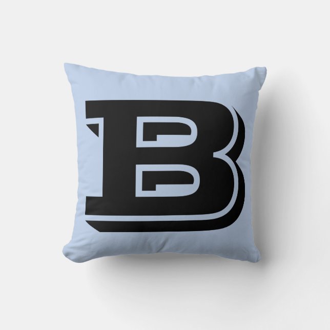 COJÍN DECORATIVO CARTA B MONOGRAM PILLOW (Anverso)