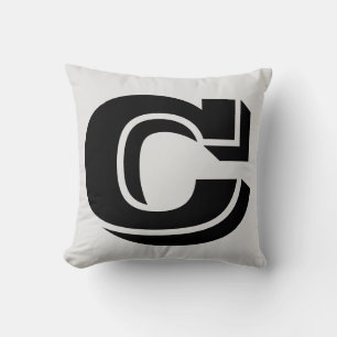 COJÍN DECORATIVO CARTA C MONOGRAM PILLOW