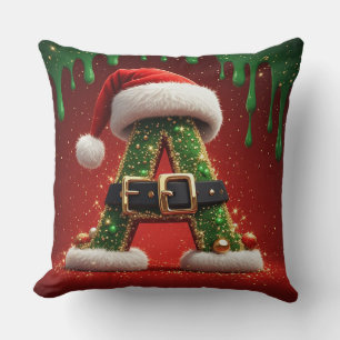 Cojín Decorativo Carta de Navidad A para decoración navideña