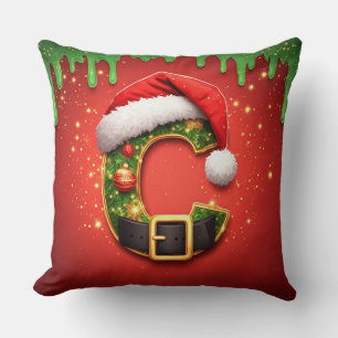 Cojín Decorativo Carta de Navidad Y Con Corona de Pino Festiva 🎄