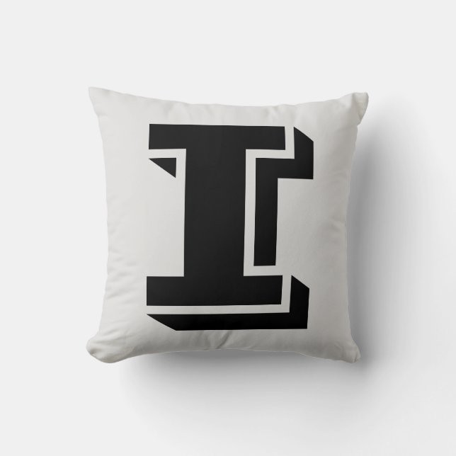COJÍN DECORATIVO CARTA I MONOGRAM PILLOW (Anverso)