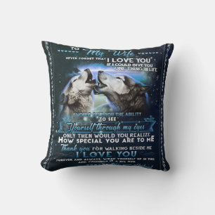 Cojín Decorativo Carta Personalizada a Mi Esposa de Esposo