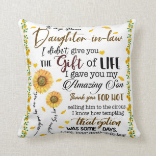 Cojín Decorativo Carta Personalizada A Mi Hija De Derecho